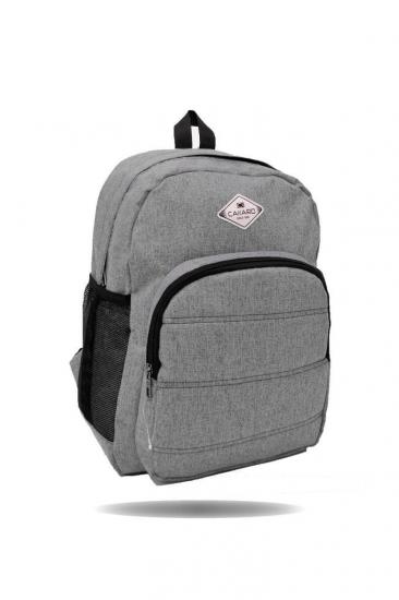 Okul ve laptop sırt çantası-Gri̇