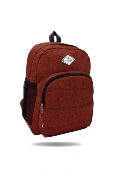 Okul ve laptop sırt çantası-Bordo