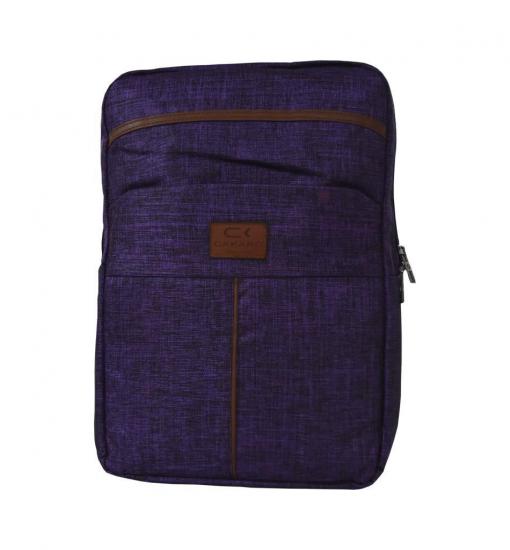 Okul ve laptop sırt çantası-Mor