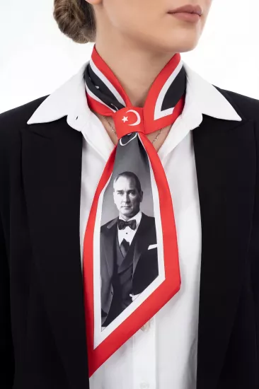 Atatürk Temalı  Kravat Fular 