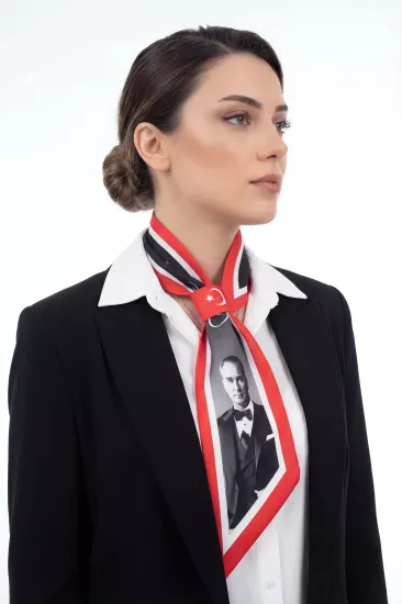 Atatürk Temalı  Kravat Fular 