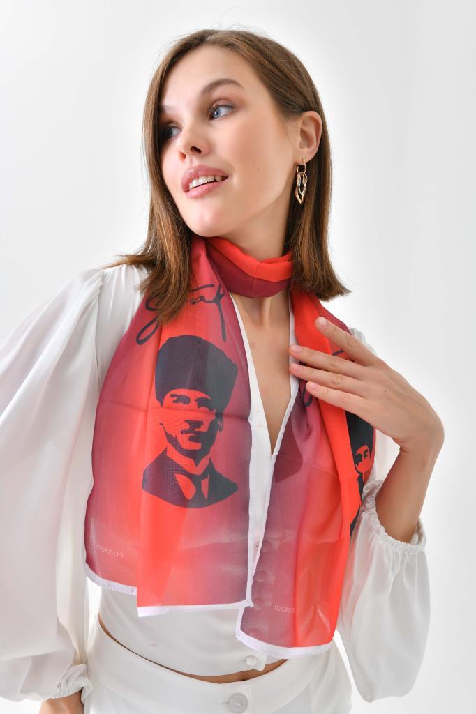 Fular Atatürk desenli ST00757