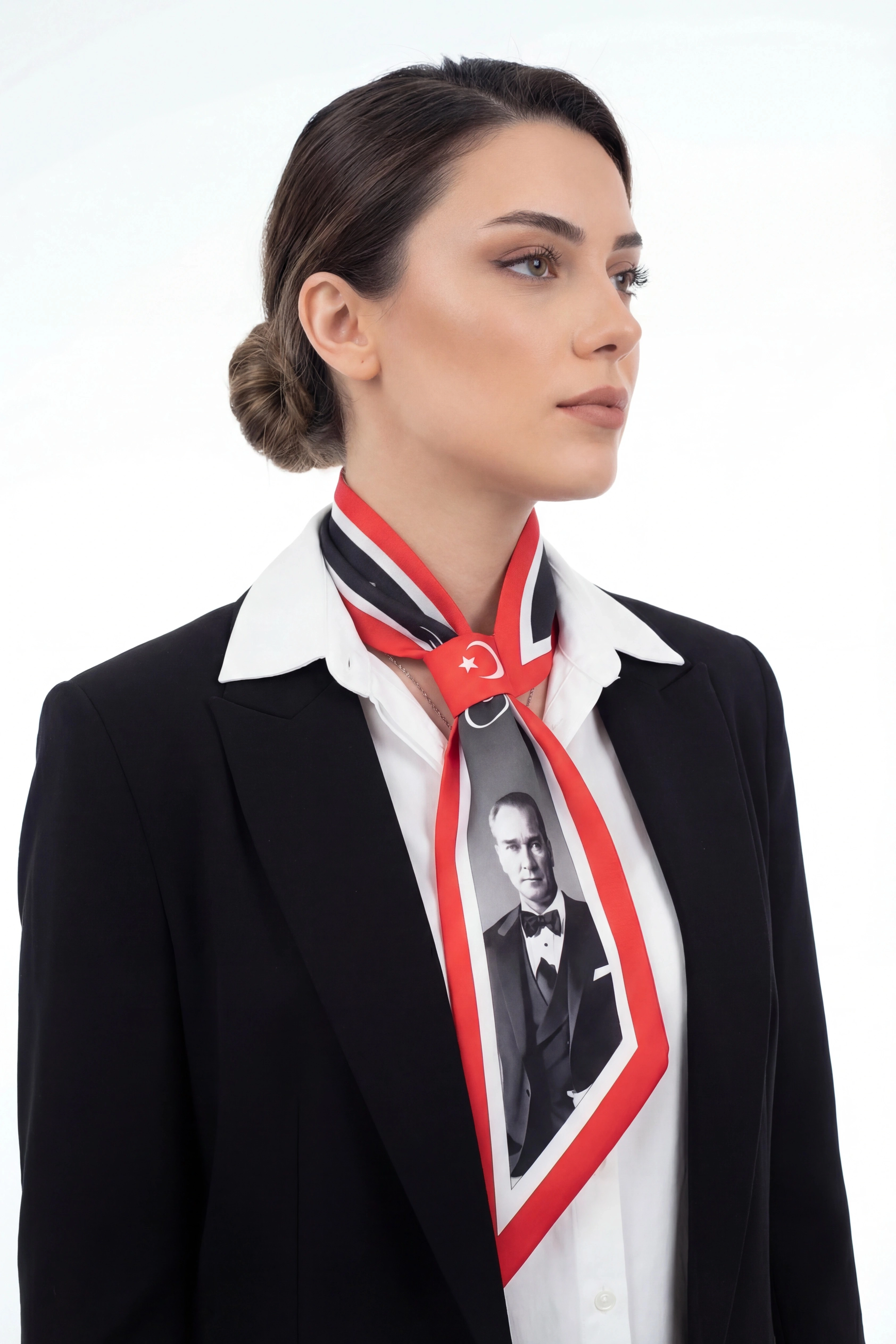 Atatürk Temalı  Kravat Fular 